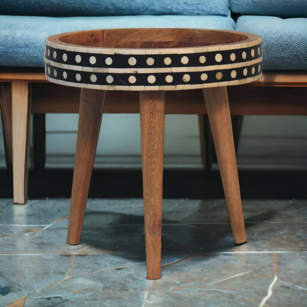 Mini Pattern Nordic End Table - Image 11
