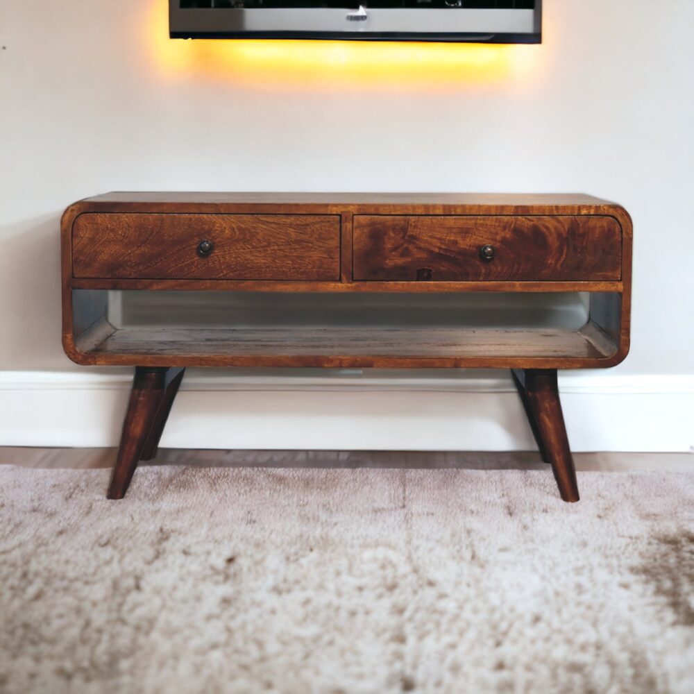 Reverse Curved Chestnut Media Unit - Image 11