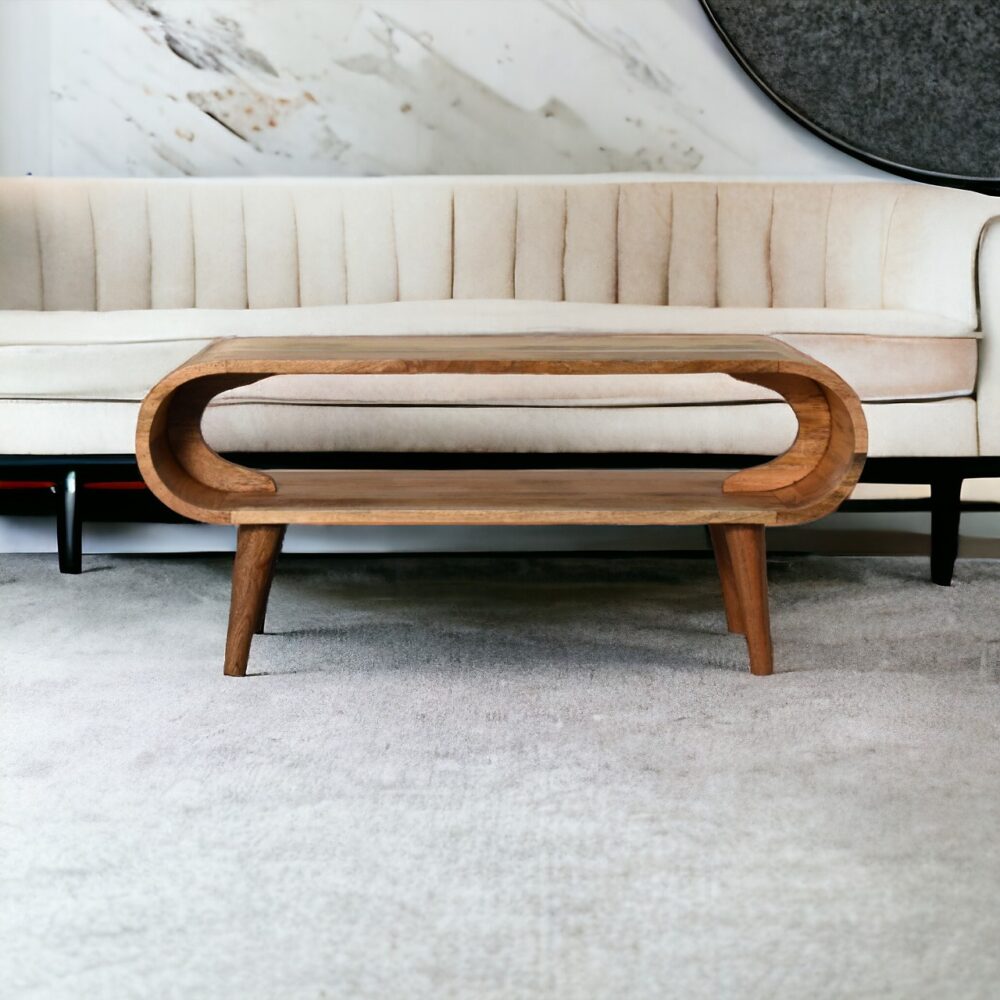 Amaya Nordic Style Oak-ish Coffee Table - Image 10
