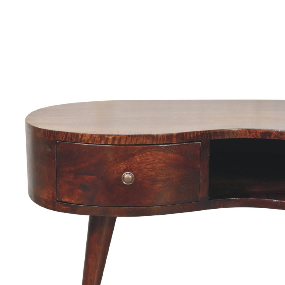 Light Walnut Wave Coffee Table - Image 4