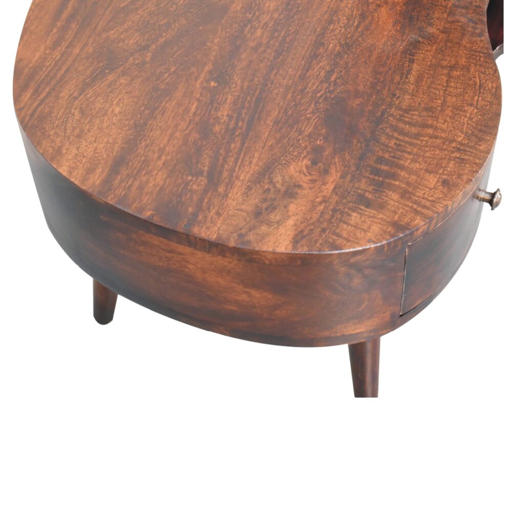 Light Walnut Wave Coffee Table - Image 5