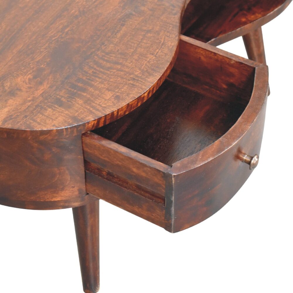 Light Walnut Wave Coffee Table - Image 7