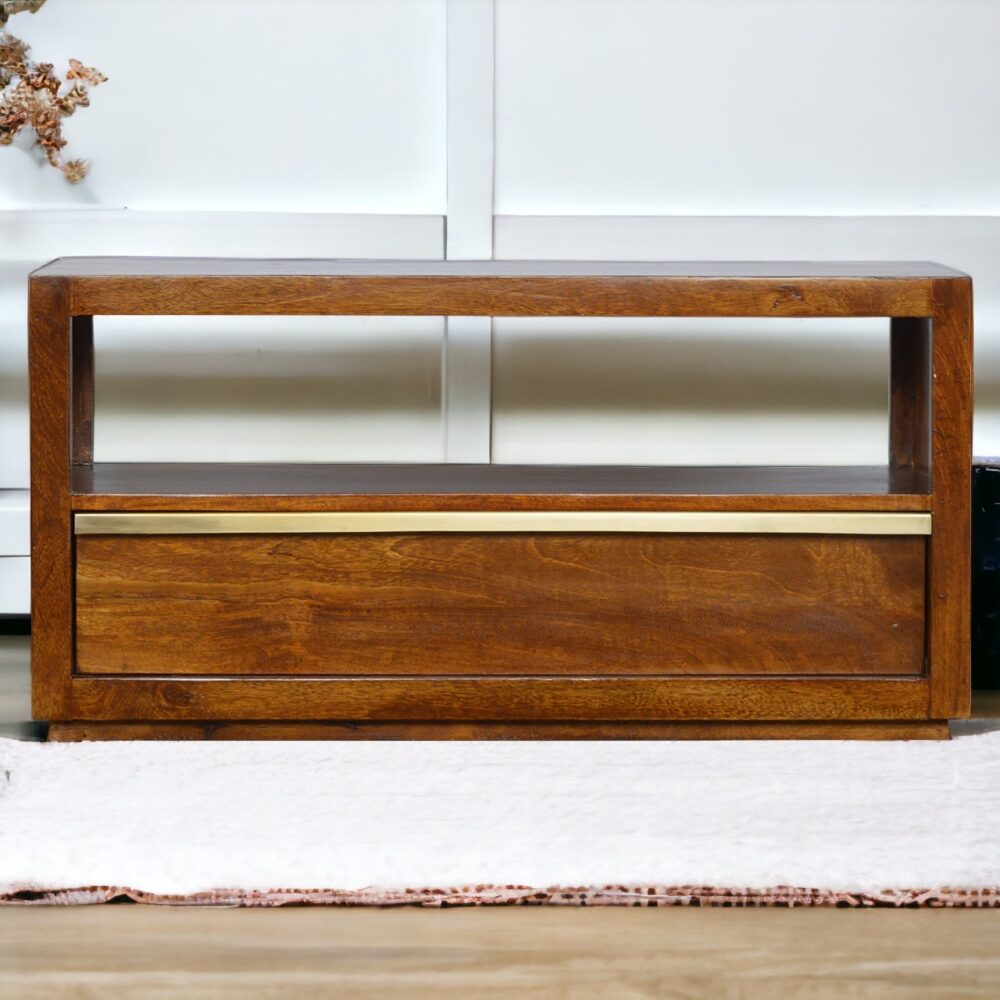 Canada Gold Bar Chestnut TV Unit Suppliers