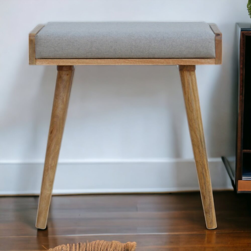Canada Grey Tweed Tray Style Footstool Suppliers