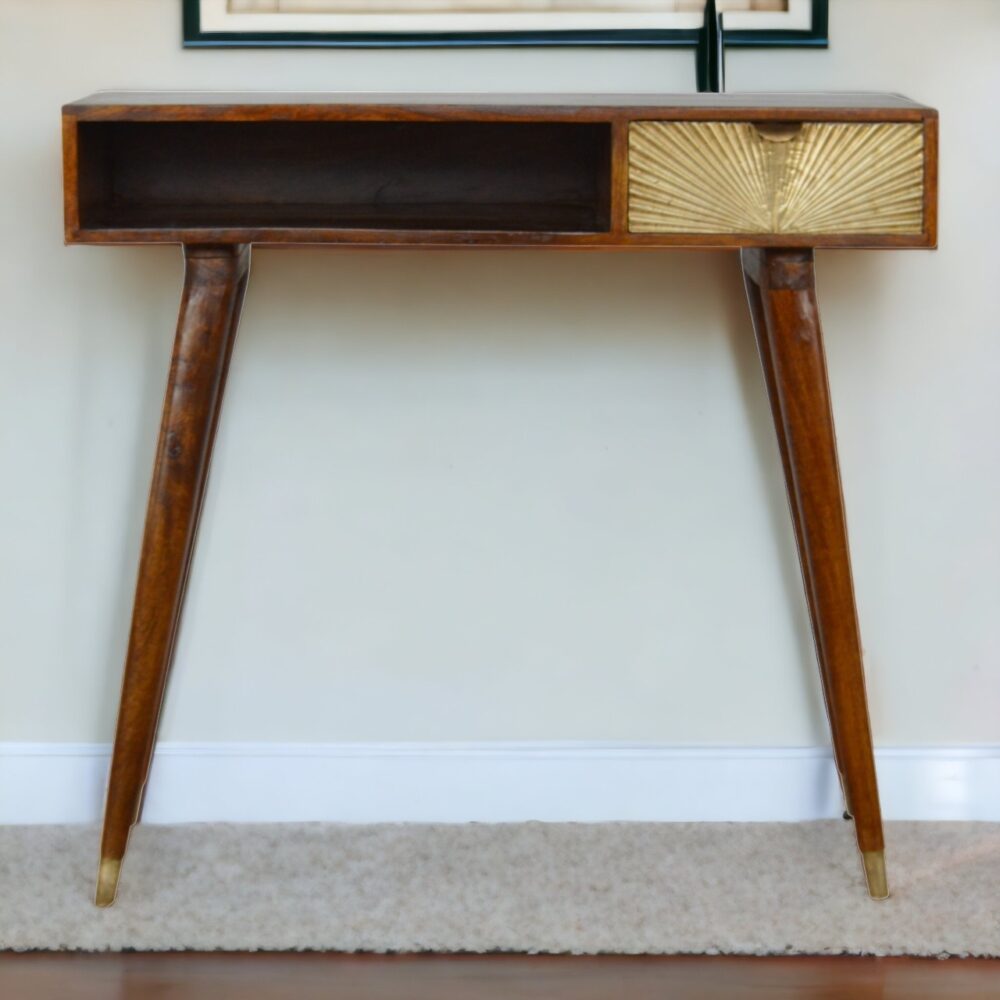 Canada Sunrise Gold Carved Writing Desk Suppliers