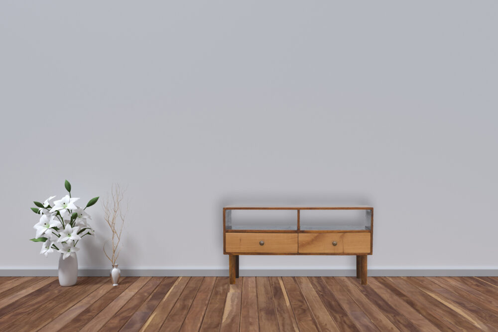Canada Oak Front Media Unit Suppliers