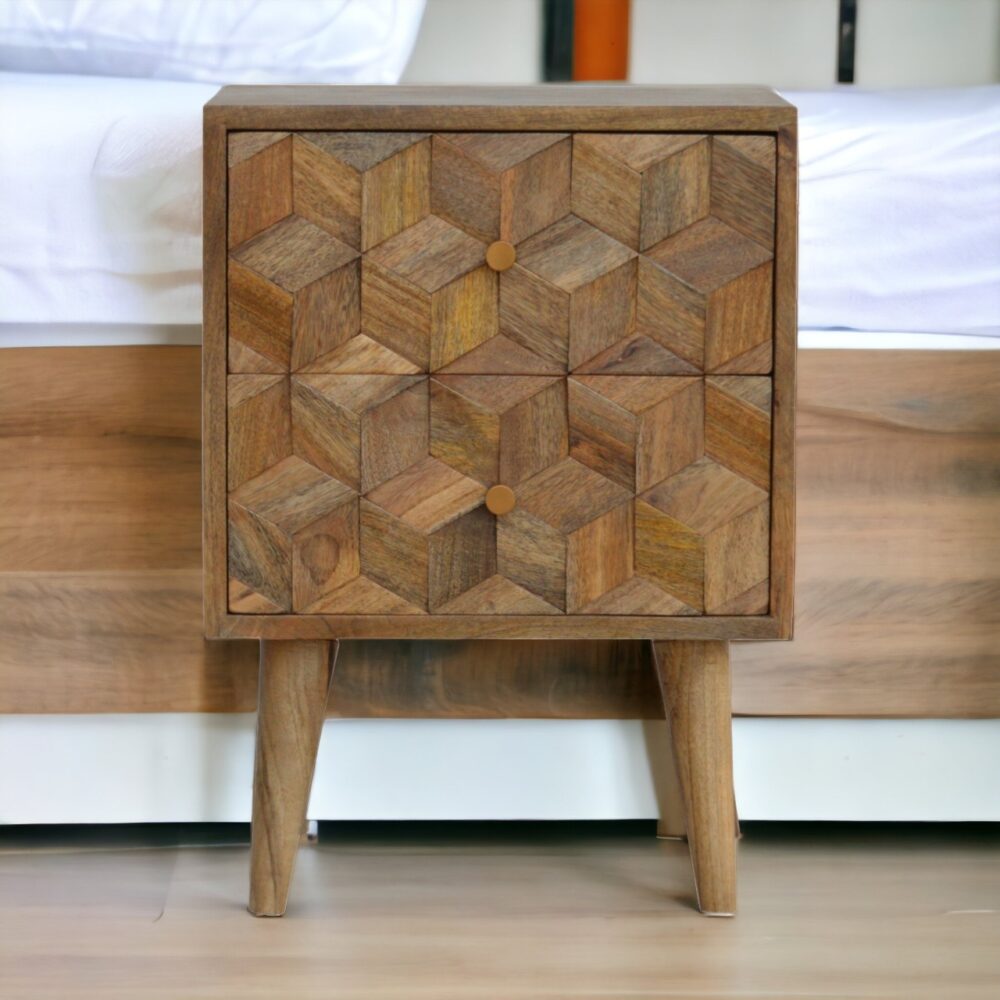 Canada Cube Carved Nightsand Suppliers