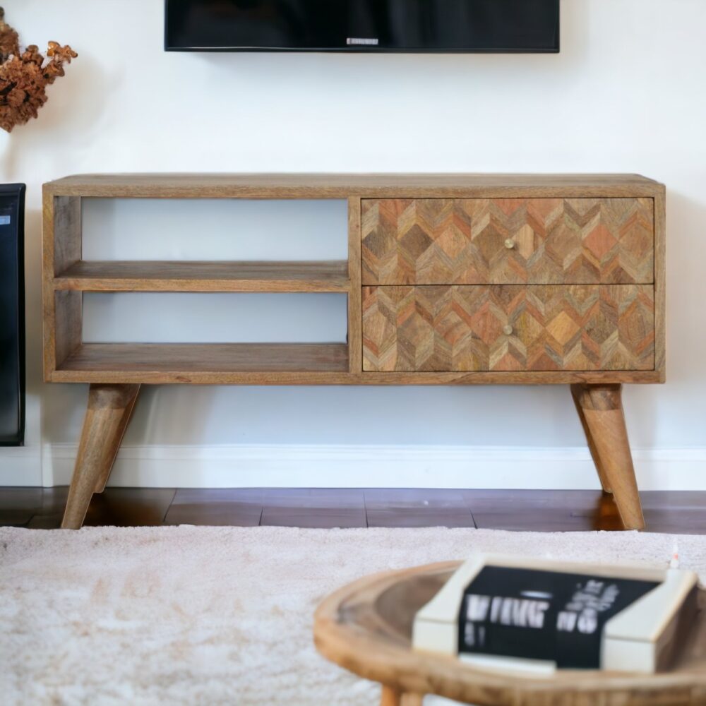 Assorted Oak-ish Media Unit - Image 10