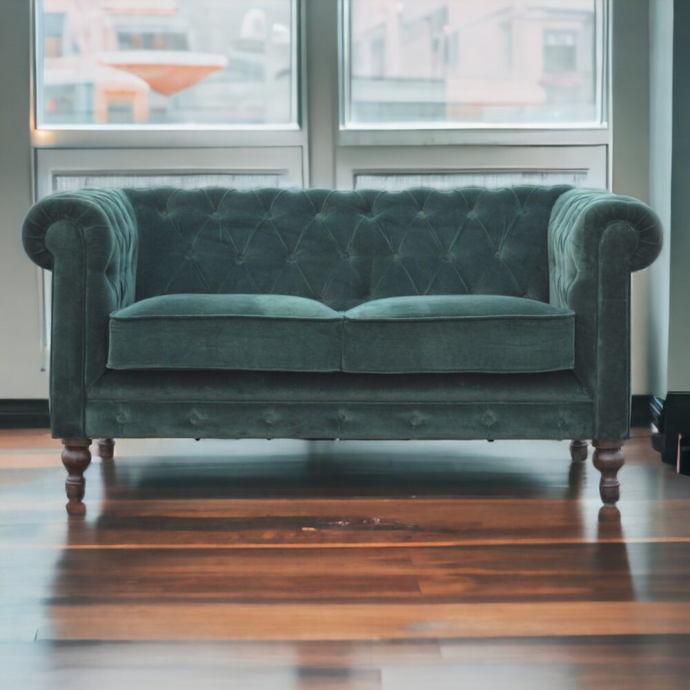 Canada Emerald Green Velvet Chesterfield Suppliers