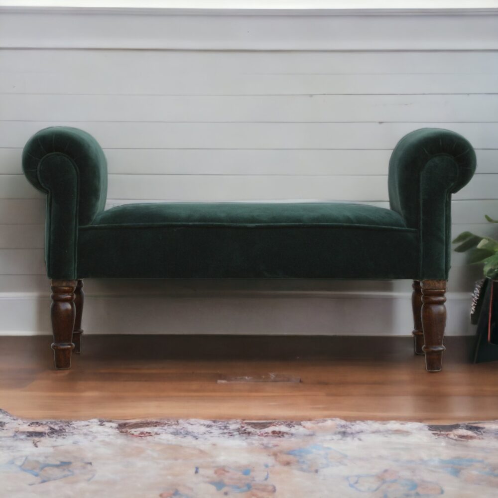 Canada Emerald Velvet Bench Suppliers