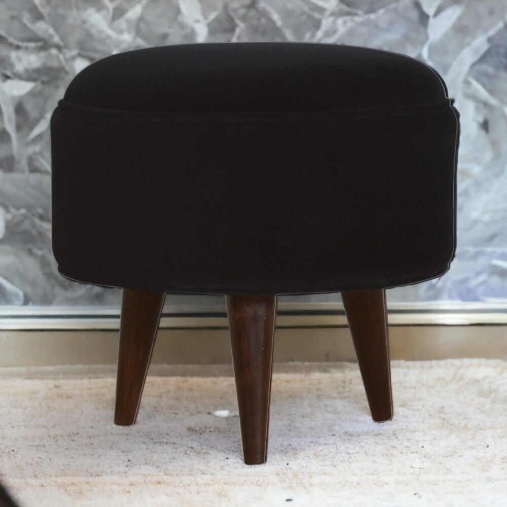 Canada Black Velvet Nordic Style Footstool Suppliers