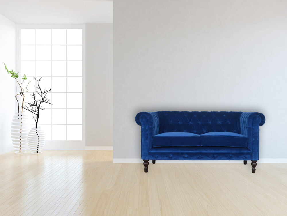 Canada Royal Blue Velvet Chesterfield Sofa Suppliers