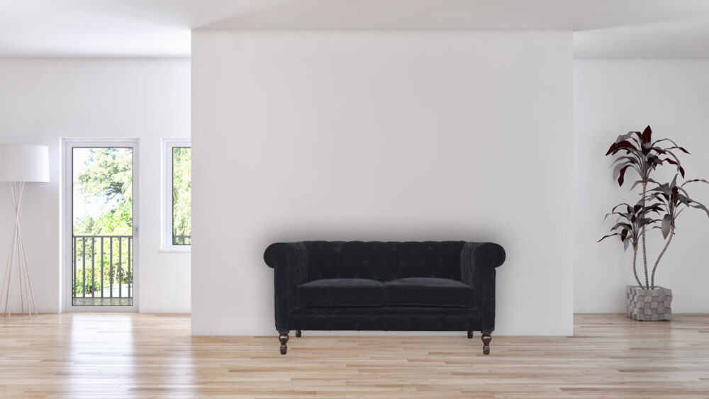 Canada Black Velvet Chesterfield Sofa Suppliers