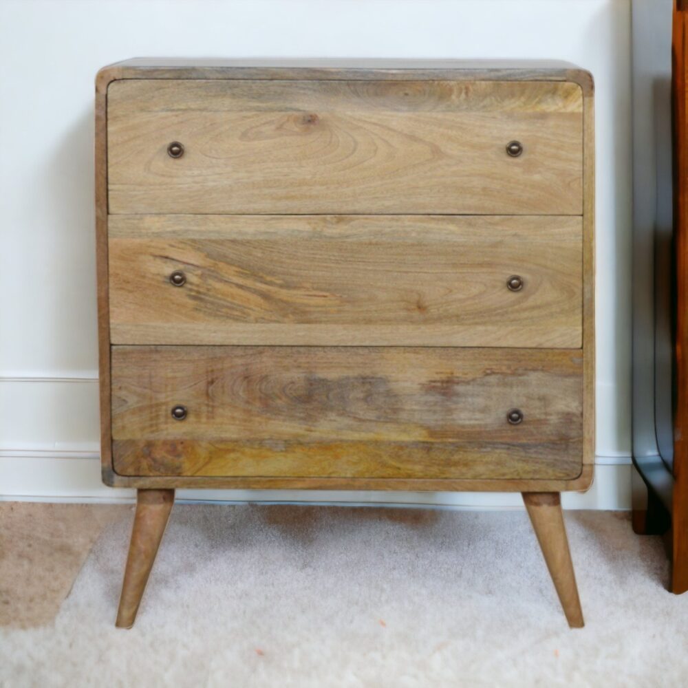 Canada Curved Oak-ish Chest Suppliers