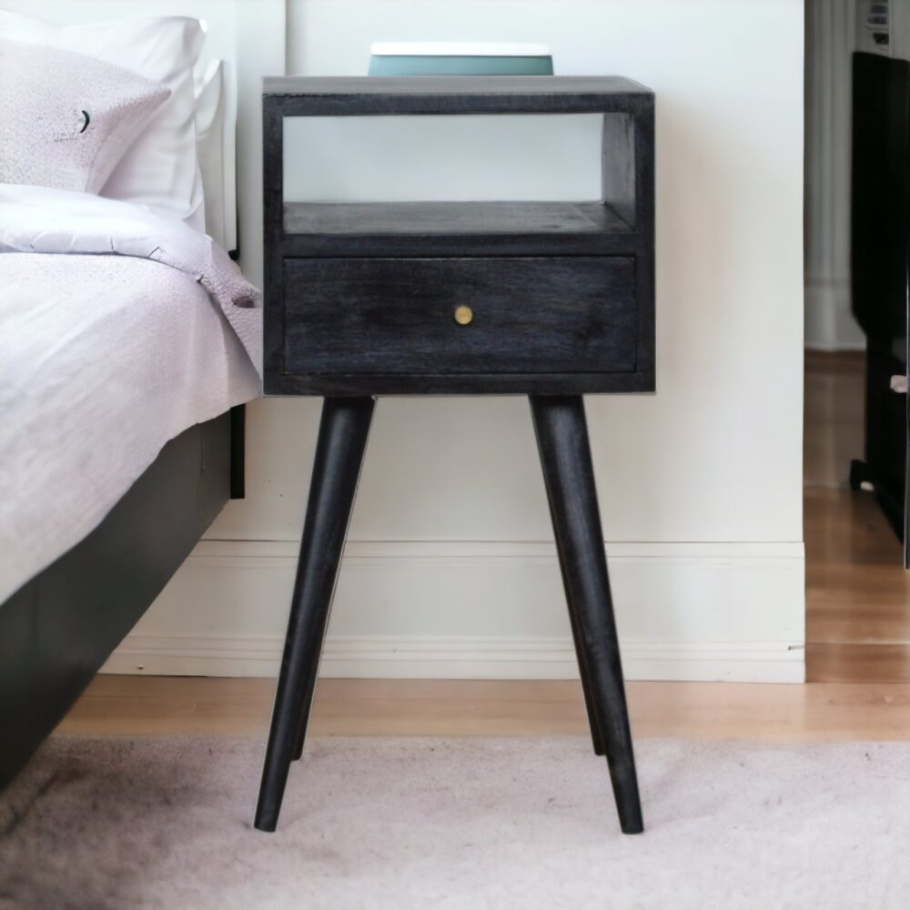 Canada Mini Ash Black Nightsand Suppliers