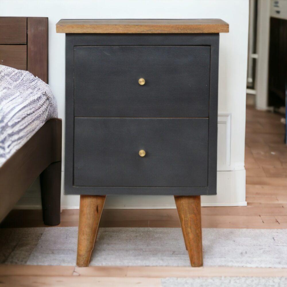 Canada Charcoal Black Hand Painted Nightsand Suppliers