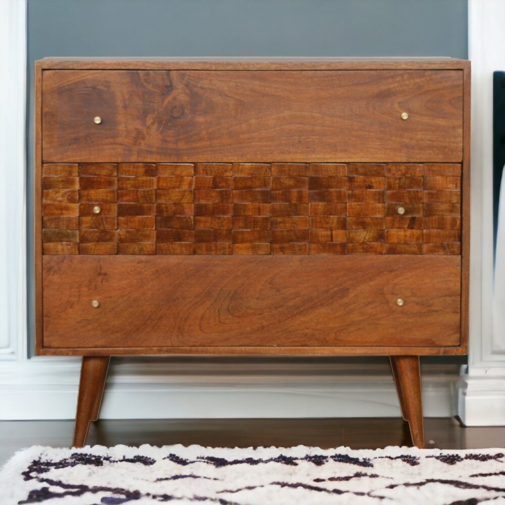 Canada Tile Carved Chestnut Chest Suppliers
