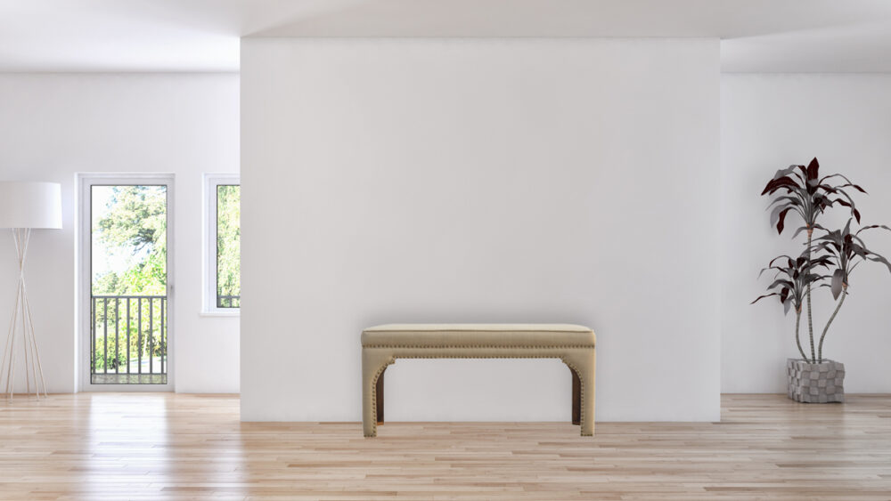 Mud Linen Occasional Bench - Image 10