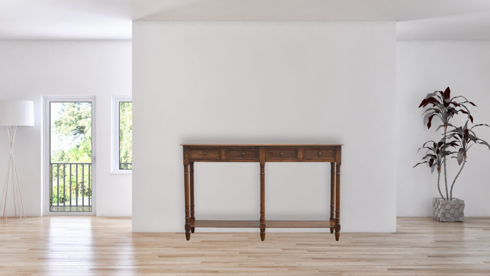 4 Drawer Hallway Console Table - Image 10