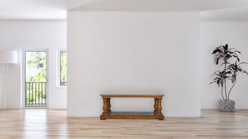 Square Turned Country Coffee Table - Image 10
