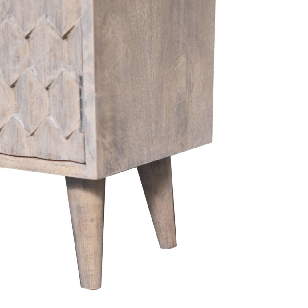 Mini Pineapple Carved Stone Finish Cabinet - Image 7
