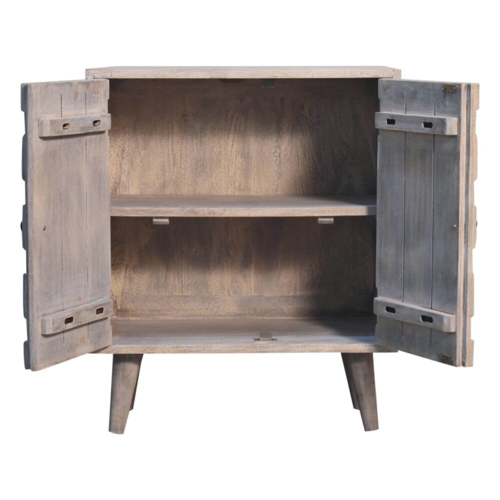 Mini Pineapple Carved Stone Finish Cabinet - Image 8
