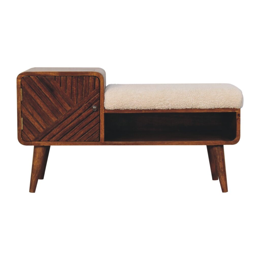 Canada Boucle Carved Chestnut Telephone Table Suppliers