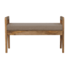 Mud Linen Rattan Bench - Image 11