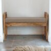 Mud Linen Rattan Bench - Image 10