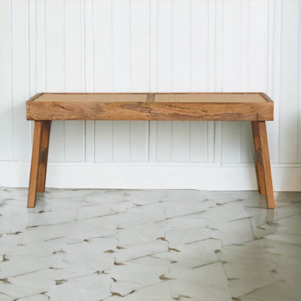 Open Rattan Bench - Image 10
