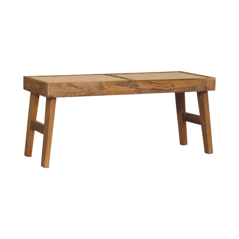 Open Rattan Bench - Image 3
