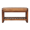 Small Buffalo Slatted Hallway Bench - Image 11