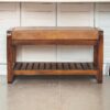 Small Buffalo Slatted Hallway Bench - Image 10