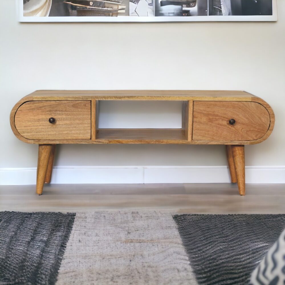 Oak-ish Circular TV Unit - Image 10