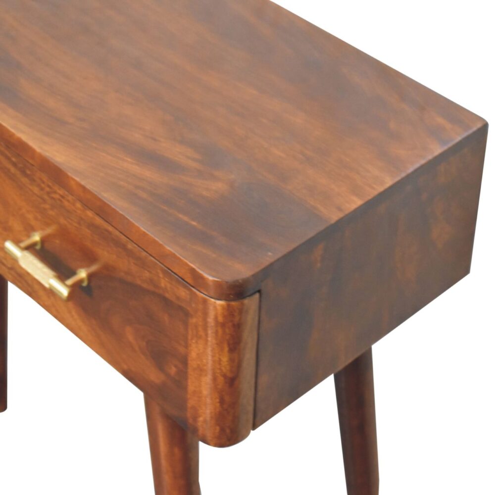Chestnut T-Bar Console Table - Image 6