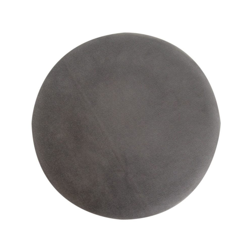 Grey Velvet Wooden Footstool - Image 8