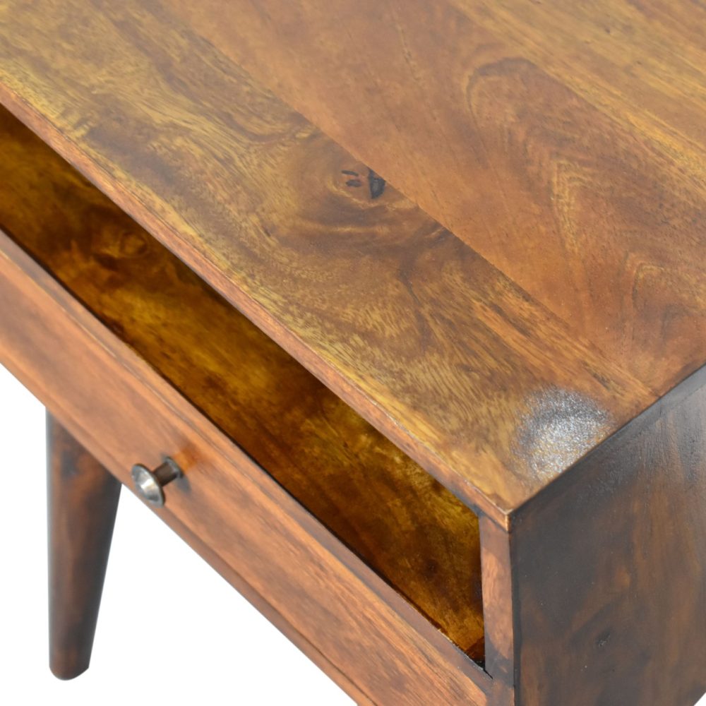 Modern Chestnut Solid Wood Nightsand - Image 6