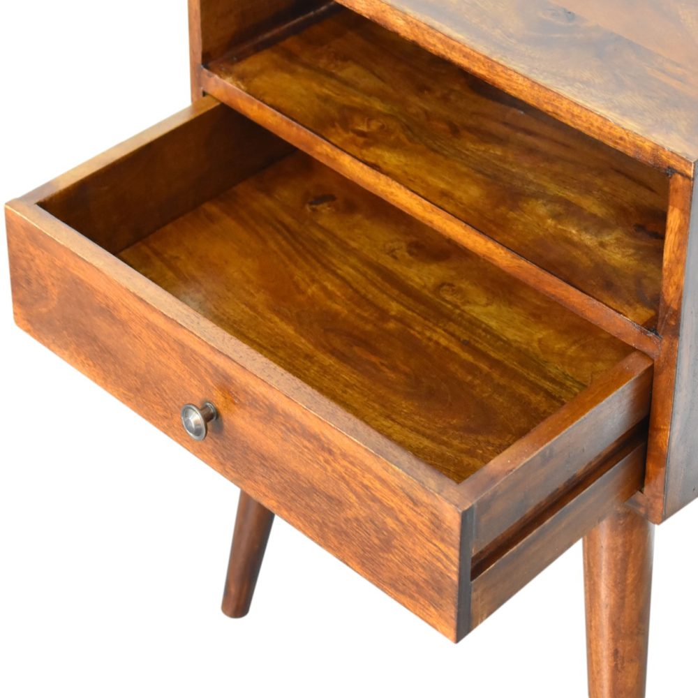 Modern Chestnut Solid Wood Nightsand - Image 7