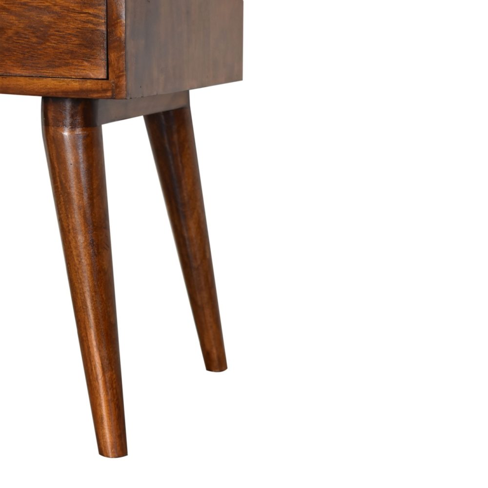 Modern Chestnut Solid Wood Nightsand - Image 8