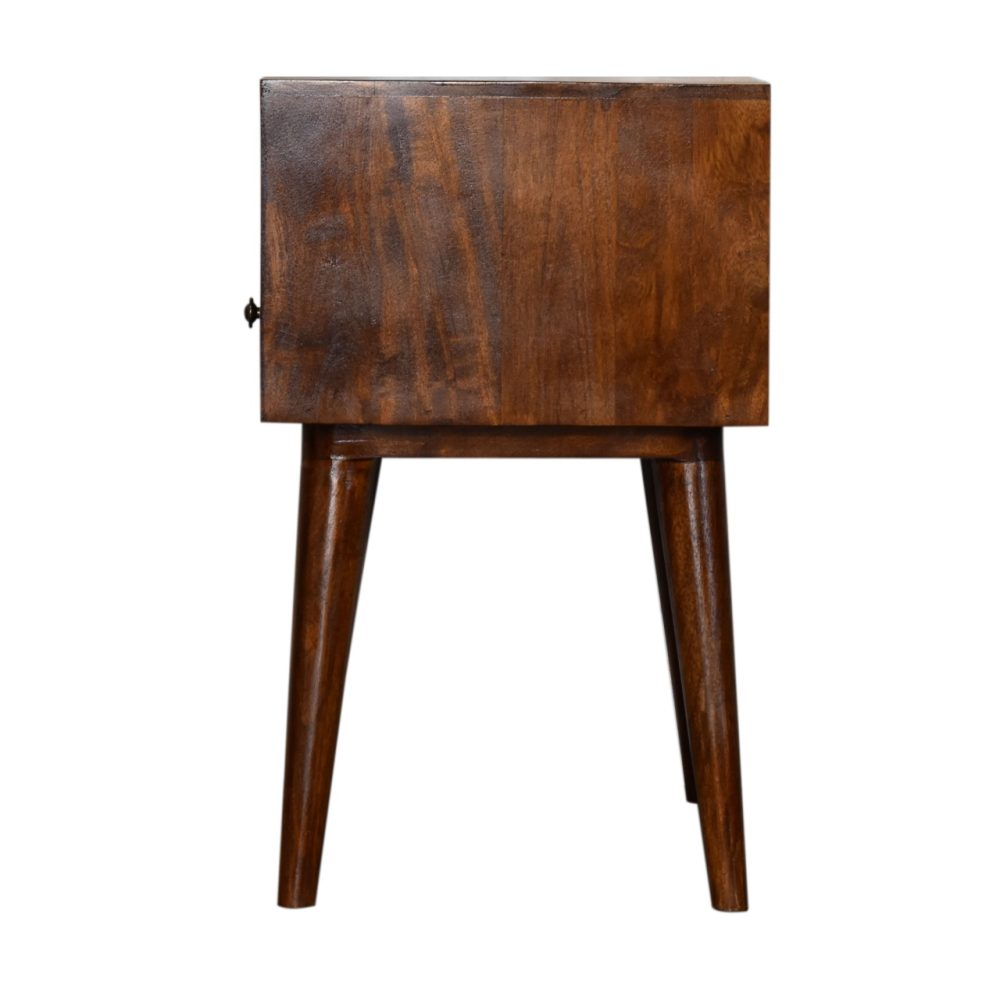 Modern Chestnut Solid Wood Nightsand - Image 9