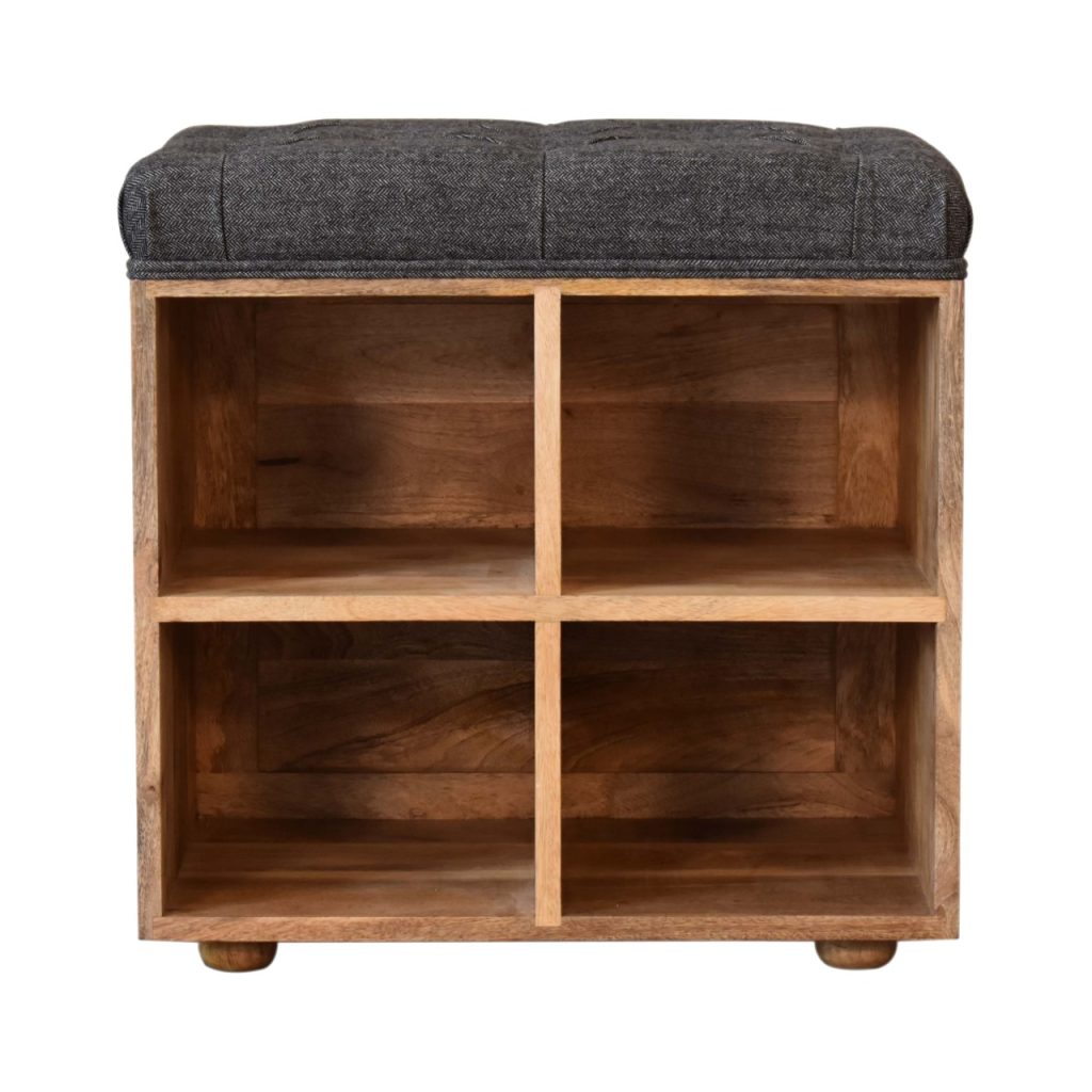 Canada Mini Black Shoe Storage Footstool Suppliers