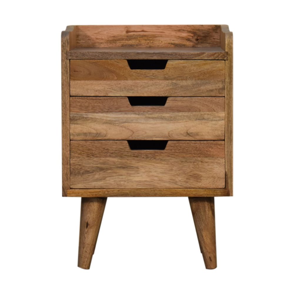 Canada Oak-ish Small Gallery Back Nightsand Suppliers
