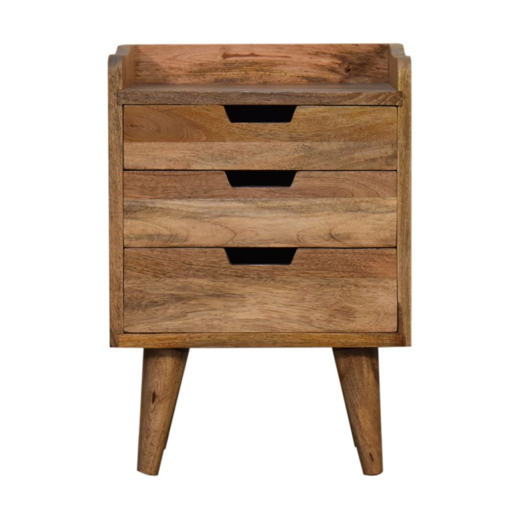 Canada Oak-ish Small Gallery Back Nightsand Suppliers