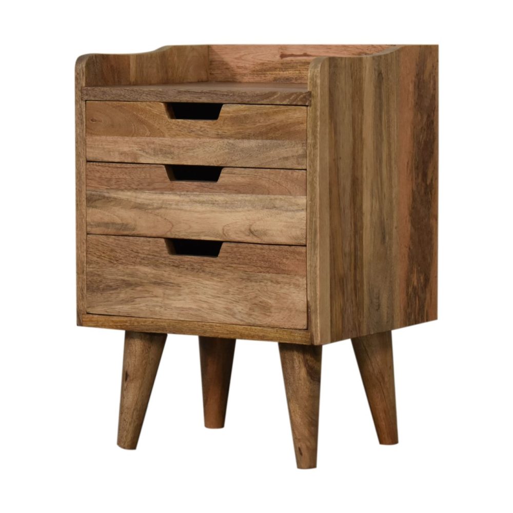 Oak-ish Small Gallery Back Nightsand - Image 3