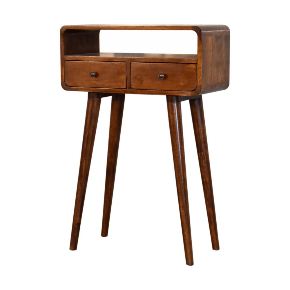 Mini Chestnut Console Table - Image 4