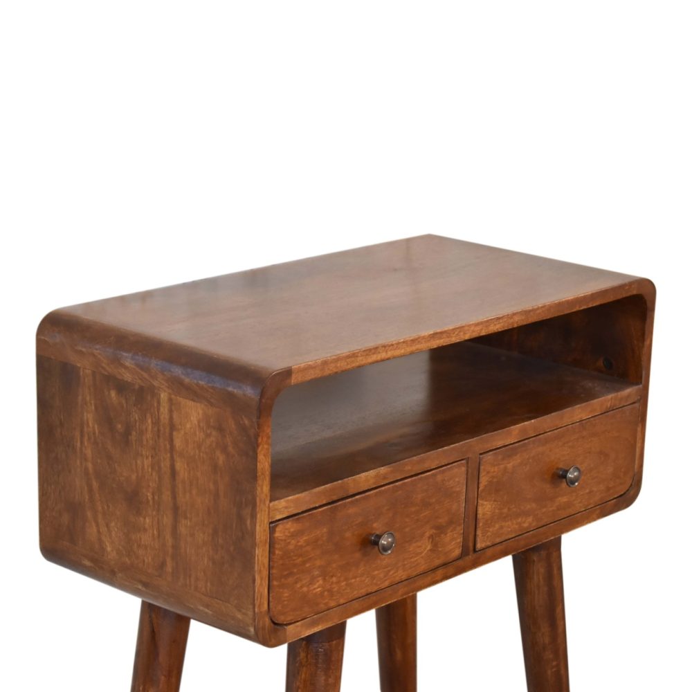 Mini Chestnut Console Table - Image 6