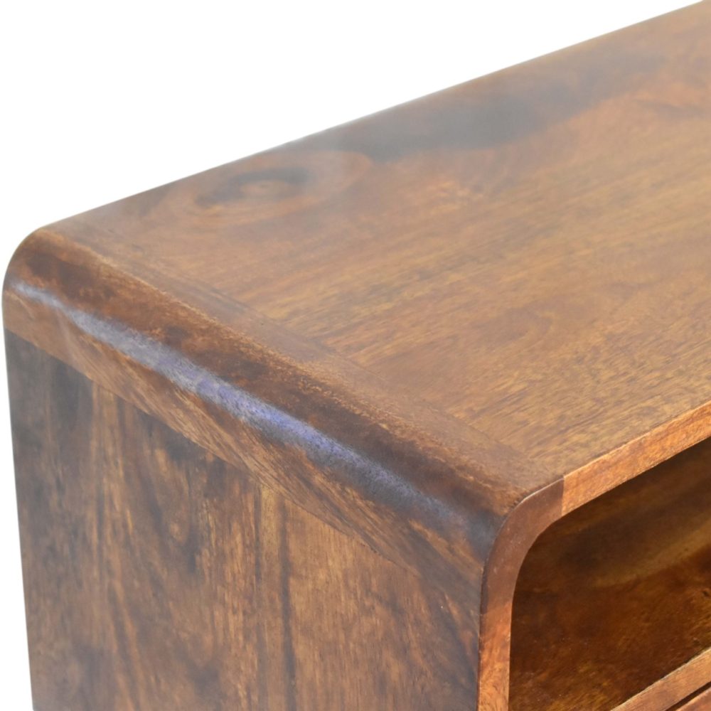 Mini Chestnut Console Table - Image 7