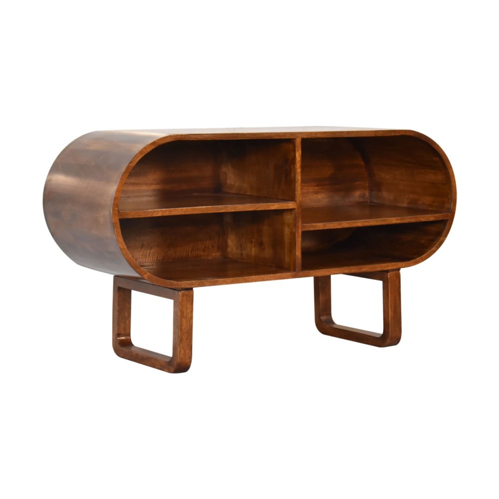 Chestnut Open Circular Media Unit - Image 4