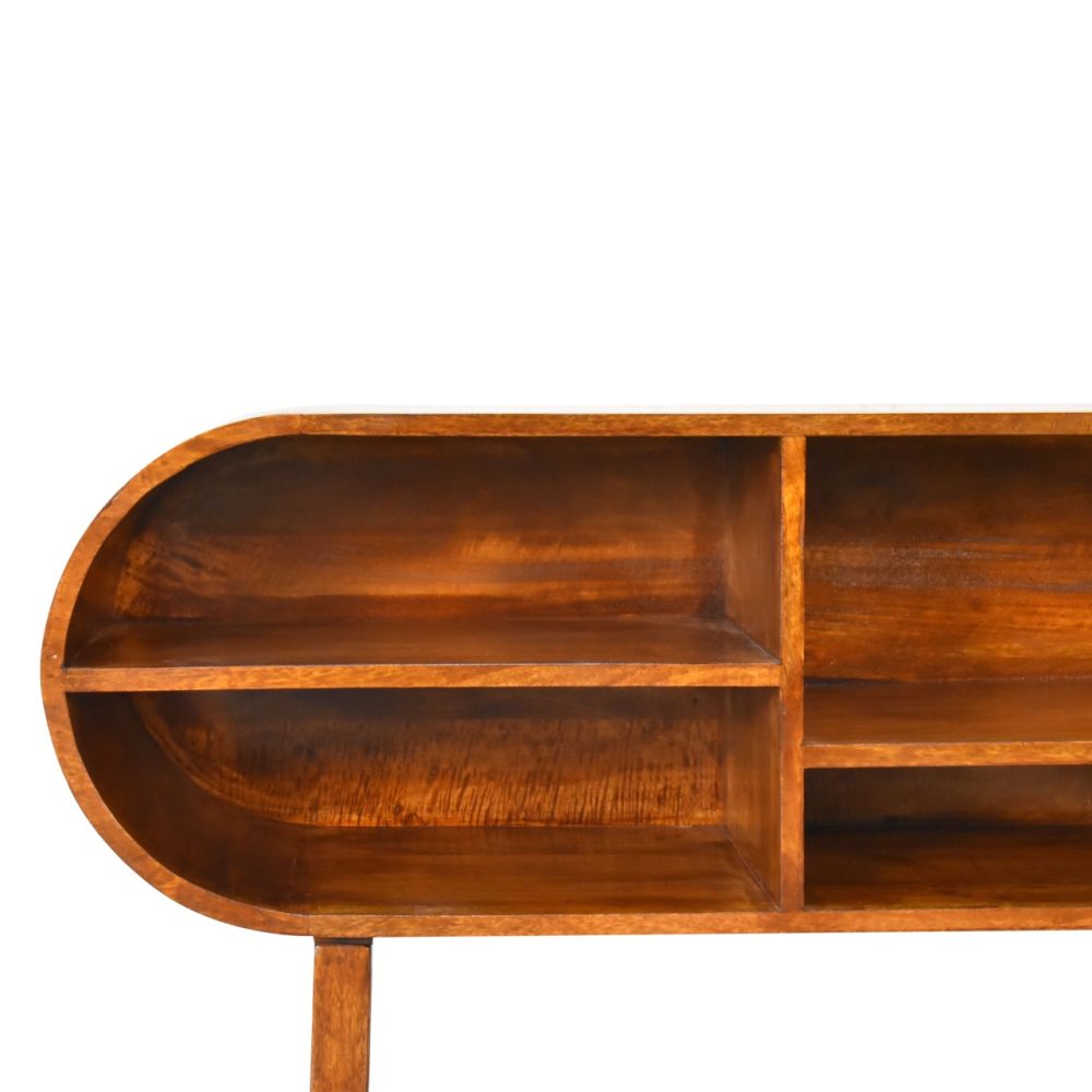 Chestnut Open Circular Media Unit - Image 5