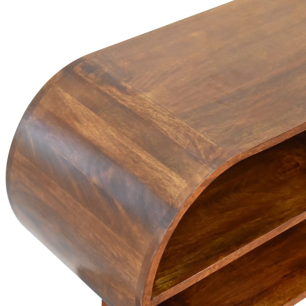 Chestnut Open Circular Media Unit - Image 6